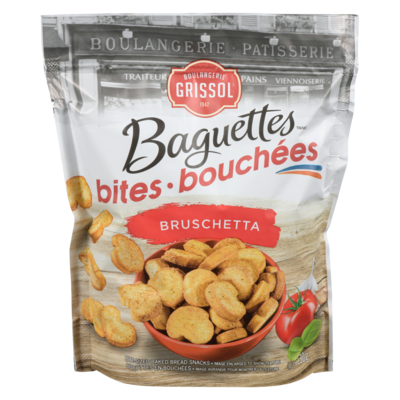 Grissol Boulangerie Grissol Bouchées de Baguettes Bruschetta 130 g, 3,45 $/100g