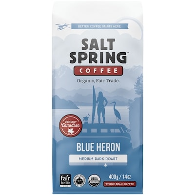 Salt Spring Coffee, Blue Heron 400 g, $5.50/100g