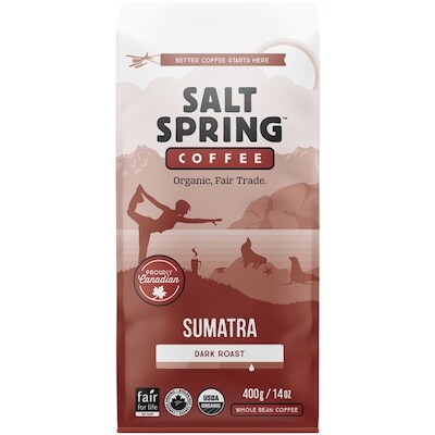 Salt Spring Café de Sumatra 400 g, 4,25 $/100g