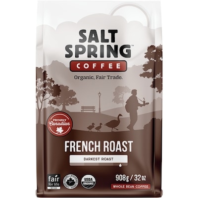 Salt Spring Café de torréfaction française 400 g, 4,25 $/100g