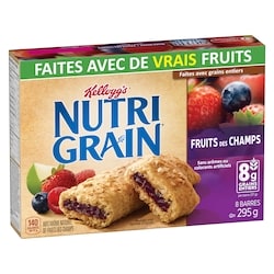 Kellogg’s Barres, Fruits Des Champs, 8 Barres 295 g, 0,84 $/100g