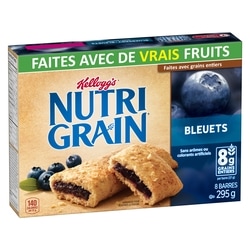 Kellogg’s Barres, Bleuets, 8 Barres 295 g, 0,84 $/100g