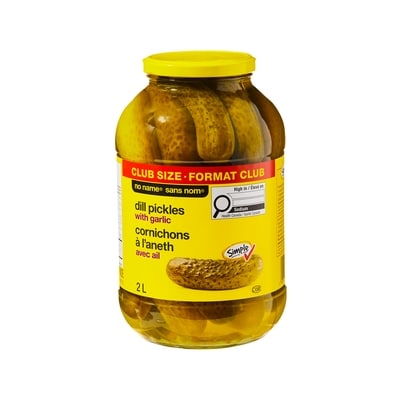 No Name Dill Pickles With Garlic 2 l, $0.43/100ml