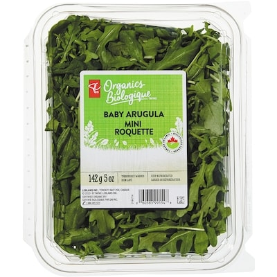 PC Organics Baby Arugula 142 g, $4.22/100g