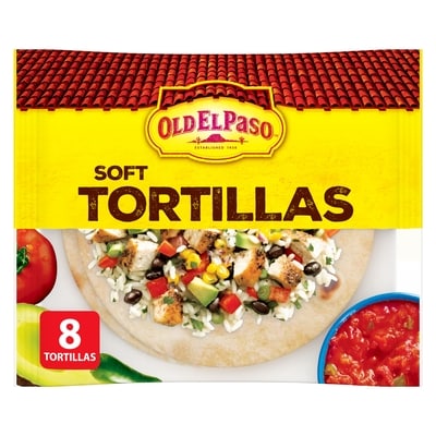 Old El Paso Soft Flour Tortillas, Large 8 ct 334 g, $1.13/100g