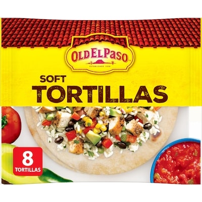 Old El Paso Soft Flour Tortillas, Large 8 ct 334 g, $1.34/100g