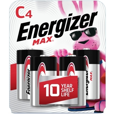 Energizer Alkaline Batteries C4 4 ea, $1.75/1ea