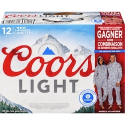 Coors Bière légère (Pièce d’identité requise au moment du ramassage) 12x355.0 ml, 0,54 $/100ml