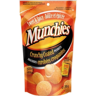 Munchies Nuts, Sweet & Spicy Crunchy Coated Peanuts 210 g, $2.28/100g