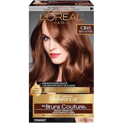 L'Oreal Paris Superior Preference Hair Colour, CB45 Dark Mahogany Brown 1 ea, $19.49/1ea