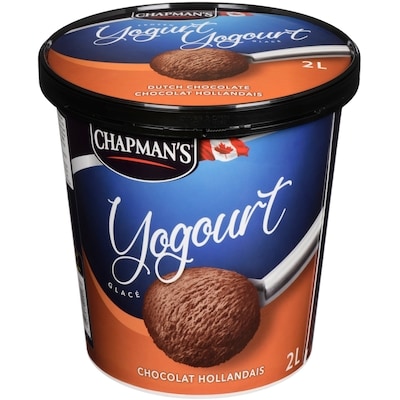 Chapman’s Yogurt glacé chocolat hollandais 2 l, 0,42 $/100ml