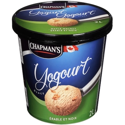 Chapman’s Yogurt glacé érable et noix 2 l, 0,42 $/100ml