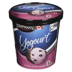 Chapman’s Yogurt glacé cerises noires casino 2 l, 0,30 $/100ml