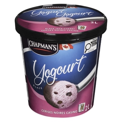 Chapman’s Yogurt glacé cerises noires casino 2 l, 0,45 $/100ml