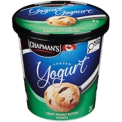 Chapmans Frozen Yogurt Crispy Peanut Butter Crunch 2 l, $0.25/100ml