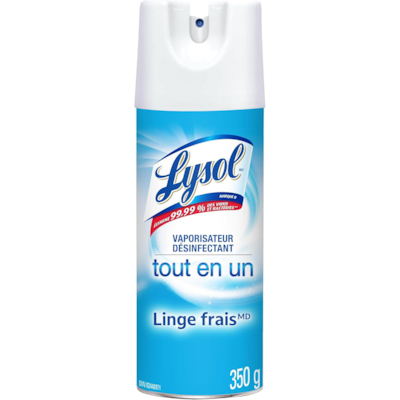 Spray Désinfectant Linge frais, Désinfecte et élimine les odeurs sur les surfaces dures et les tissus