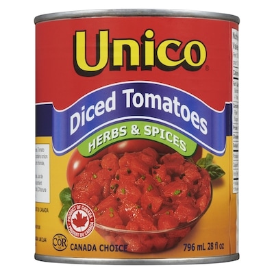 Diced Tomatoes, Herbs & Spices