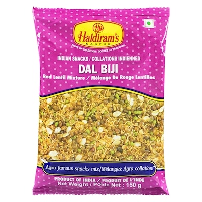 Haldiram Indian Snacks Dal Biji Red Lentil Mixture 150 g, $0.99/100g