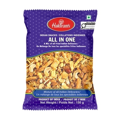 Haldiram All In One Snack Mix 150 g, $1.33/100g