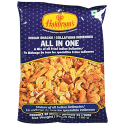 Haldiram’s Casse-croûte All In One 160 g, 1,24 $/100g