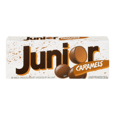 Junior Mints Junior Caramels 24x45.0 g, $2.82/100g