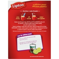 Lipton Cup-a-Soup Instant Soup Mix Chicken Noodle Supreme low fat