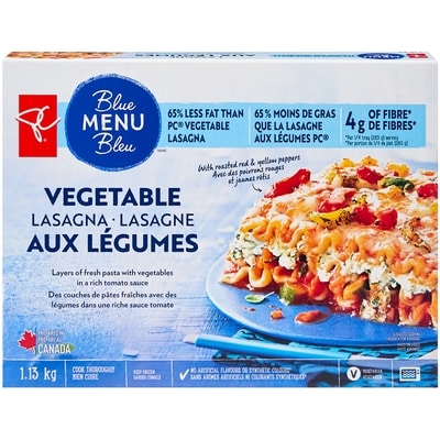 PC Menu Bleu Lasagne aux légumes 1.13 kg, 1,02 $/100g