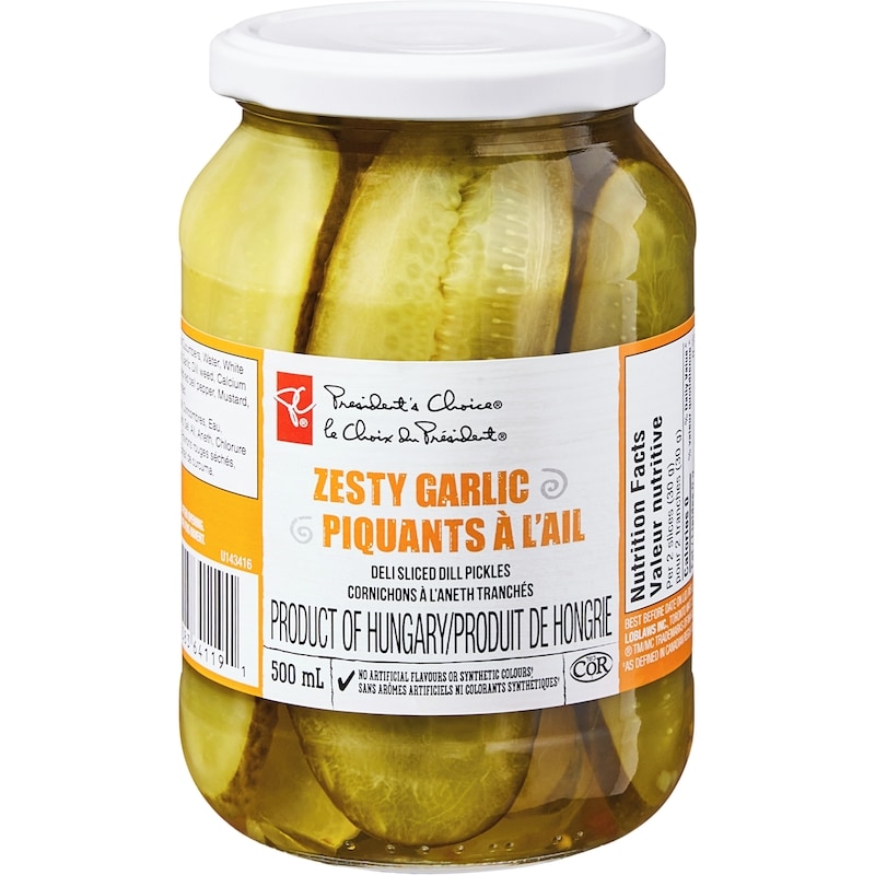 Zesty Garlic Deli Sliced Dill Pickles