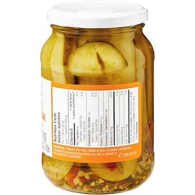 Zesty Garlic Deli Sliced Dill Pickles