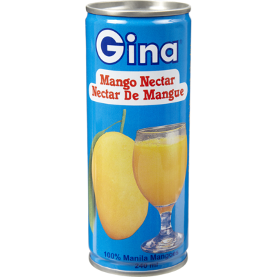 Gina Mango Nectar 240 ml, $0.75/100ml
