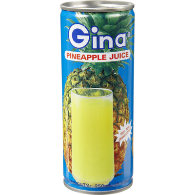 Gina Pineapple Juice 240 ml, $0.75/100ml