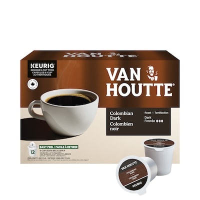 Van Houtte Colombian Dark, Dark Roast, K-Cup Coffee Pods, 12 Count 12 ea, $1.29/1ea