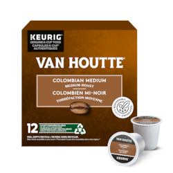 Van Houtte Van Houtte Colombien mi-noir capsules K-Cup de café, 12 unités, pour les cafetières Keurig 12 ea, 1,42 $/1ch