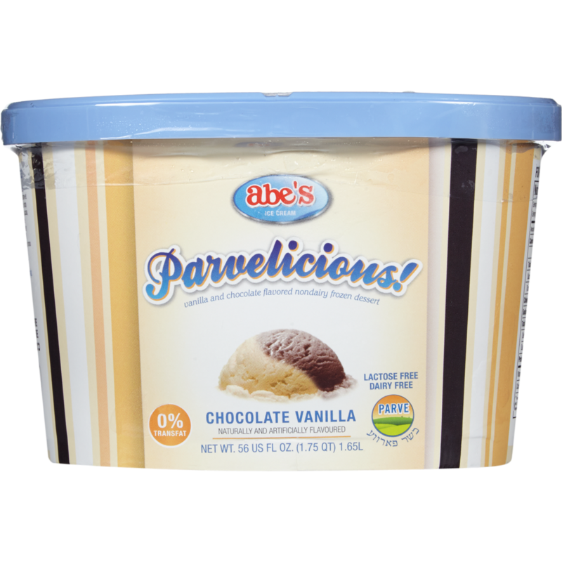 Kosher Dairy Free Frozen Dessert, Chocolate Vanilla