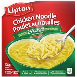 Lipton Dry Soup Mix Chicken Noodle, 25% Less Salt - 228 g