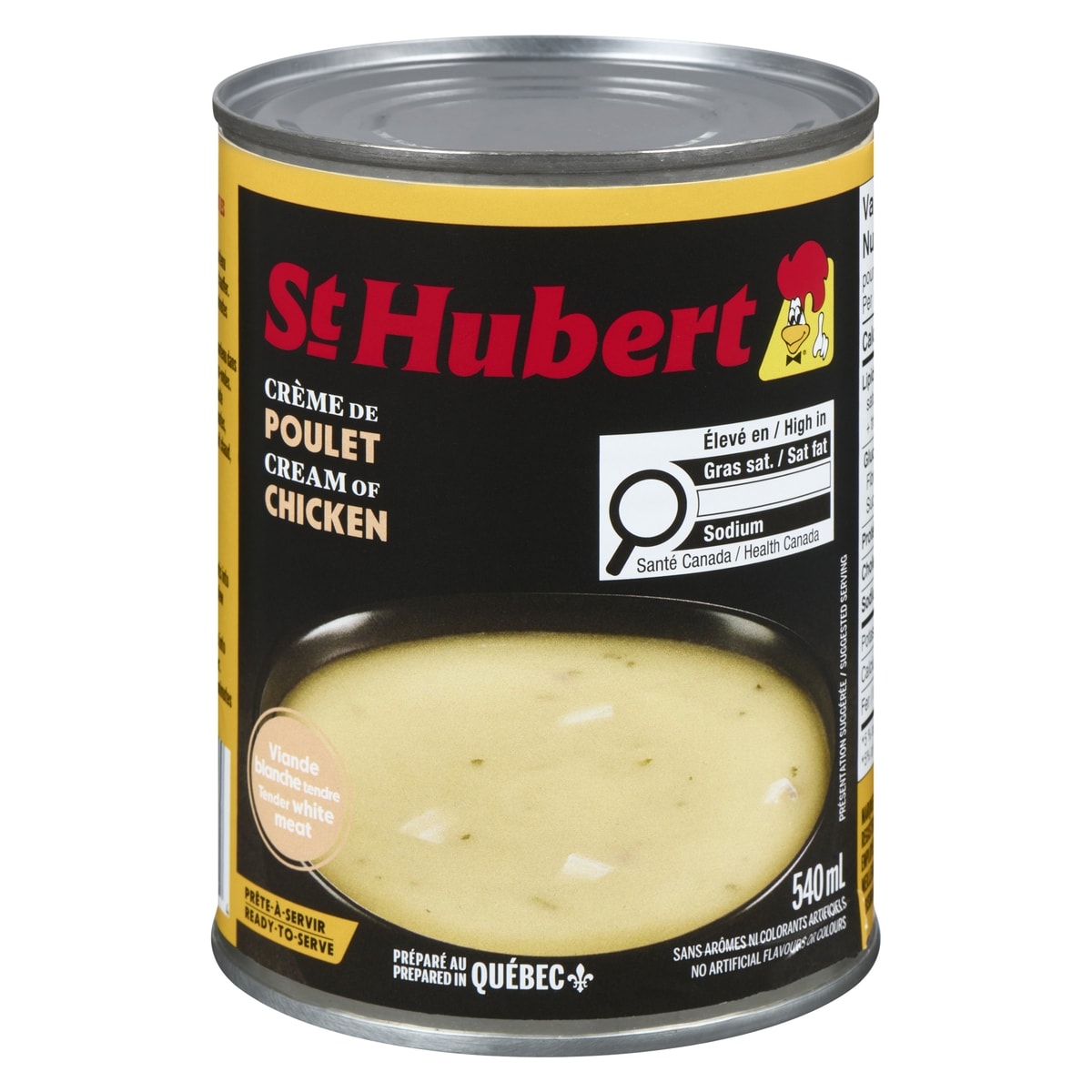 St Hubert Crème de poulet 540 ml, 0,46 $/100ml