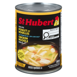St Hubert Soupe poulet et nouilles 540 ml, 0,46 $/100ml