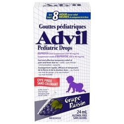 Advil Gouttes Pédiatriques (Suspension) (Raisin Sans Colorant) 24 ml, 49,96 $/100ml