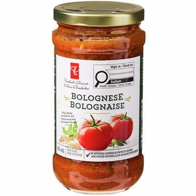 le Choix du Président Sauce pour pâtes bolognaise 425 ml, 1,17 $/100ml