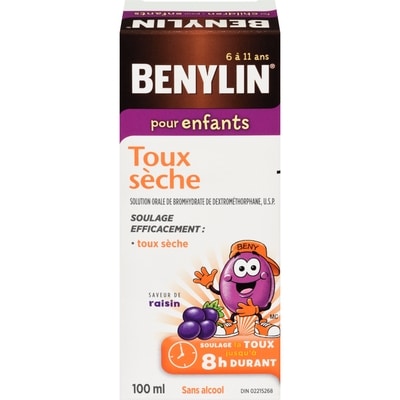 Benylin Sirop pour enfants 100 ml, 11,99 $/100ml