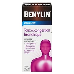 Benylin Rhume et toux régulier 100 ml, 9,99 $/100ml