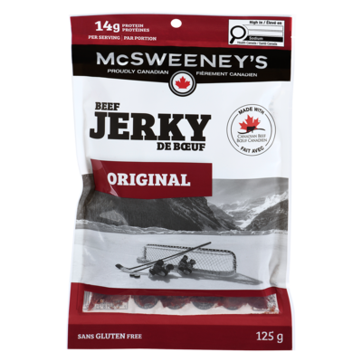 McSweeneys Bœuf séché, saveur originale 125 g, 8,39 $/100g
