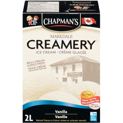Chapmans Markdale Creamery Vanilla Ice Cream 2 l, $0.28/100ml
