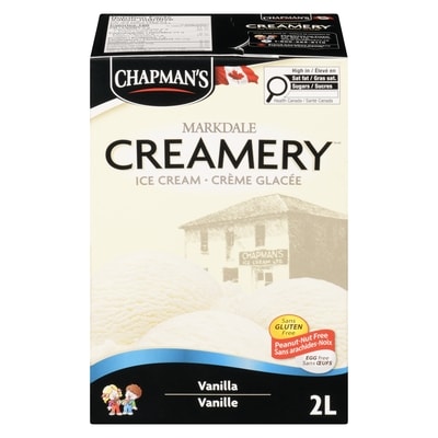 Chapmans Markdale Creamery Vanilla Ice Cream 2 l, $0.27/100ml