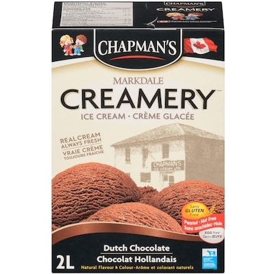 Chapmans Markdale Creamery Dutch Chocolate Ice Cream 2 l, $0.25/100ml