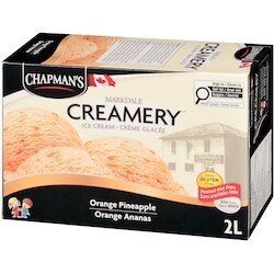 Chapmans Markdale Creamery Orange Pineapple Ice Cream - 2 l