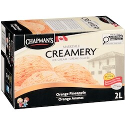 Chapmans Markdale Creamery Orange Pineapple Ice Cream - 2 l