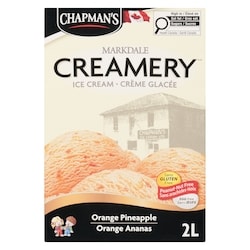 Chapmans Markdale Creamery Orange Pineapple Ice Cream - 2 l