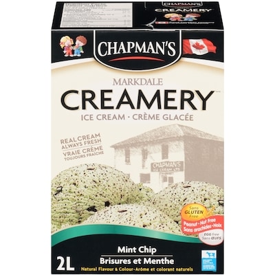 Chapmans Markdale Creamery Mint Chip Ice Cream 2 l, $0.25/100ml