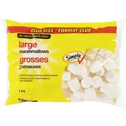 No Name Large Marshmallows, Club Size 1 kg, $0.62/100g